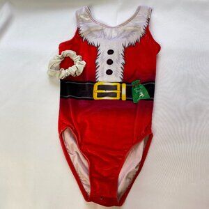 Child's Destira Santa Claus Christmas Holiday Leotard